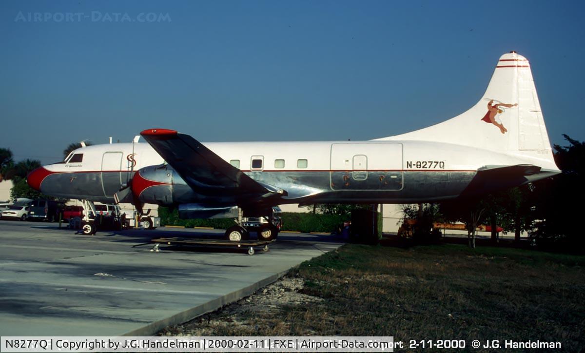 N8277Q, 1955 Convair C-131F (R4Y-1) Samaritan C/N 282, N8277Q BuNo140999 crashed at Charlotte Amalie U.S.V.I 2011-01-17. Crew escaped unijured.
