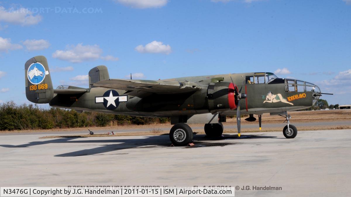 N3476G, 1944 North American B-25J Mitchell C/N 108-33257, At Kissimmee FL
