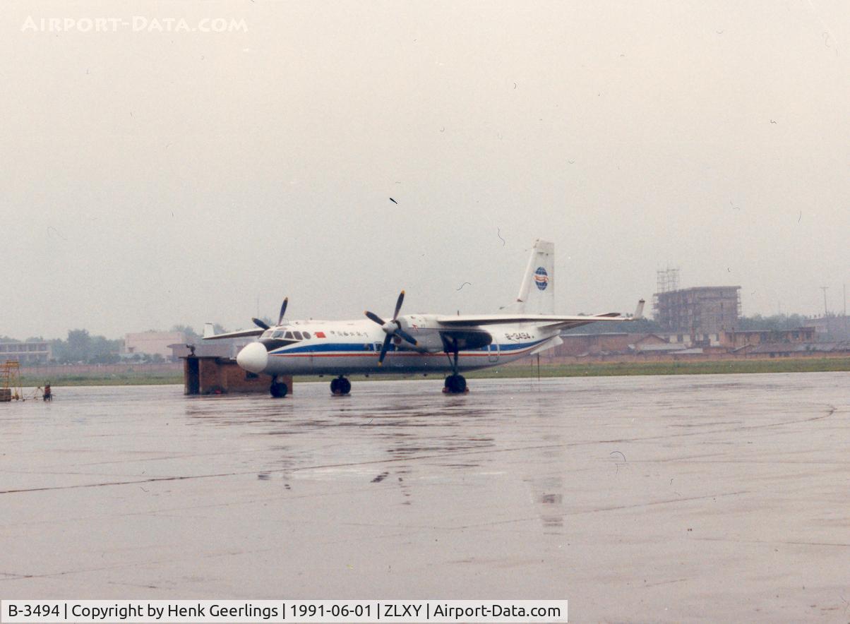 B-3494, AVIC I XAC Y7-100 C/N 08705, China Northwest Airlines , Xian