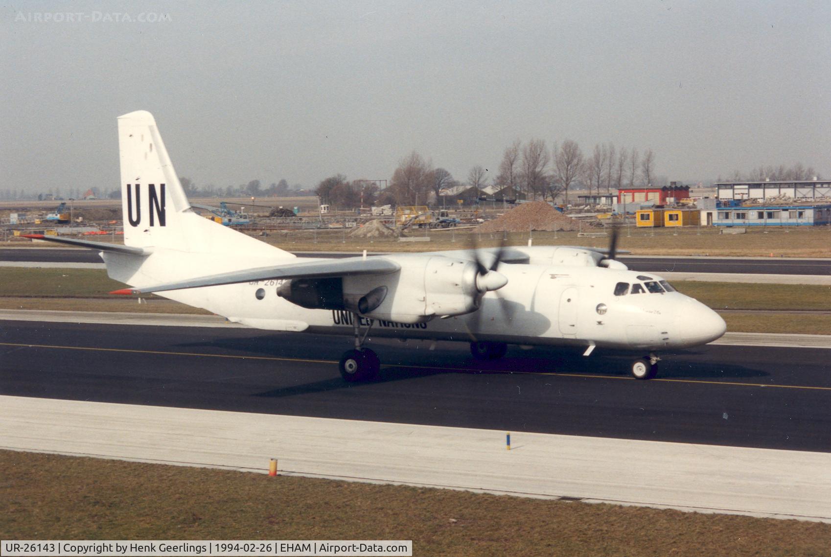 UR-26143, 1984 Antonov An-26B C/N 12908, United Nations