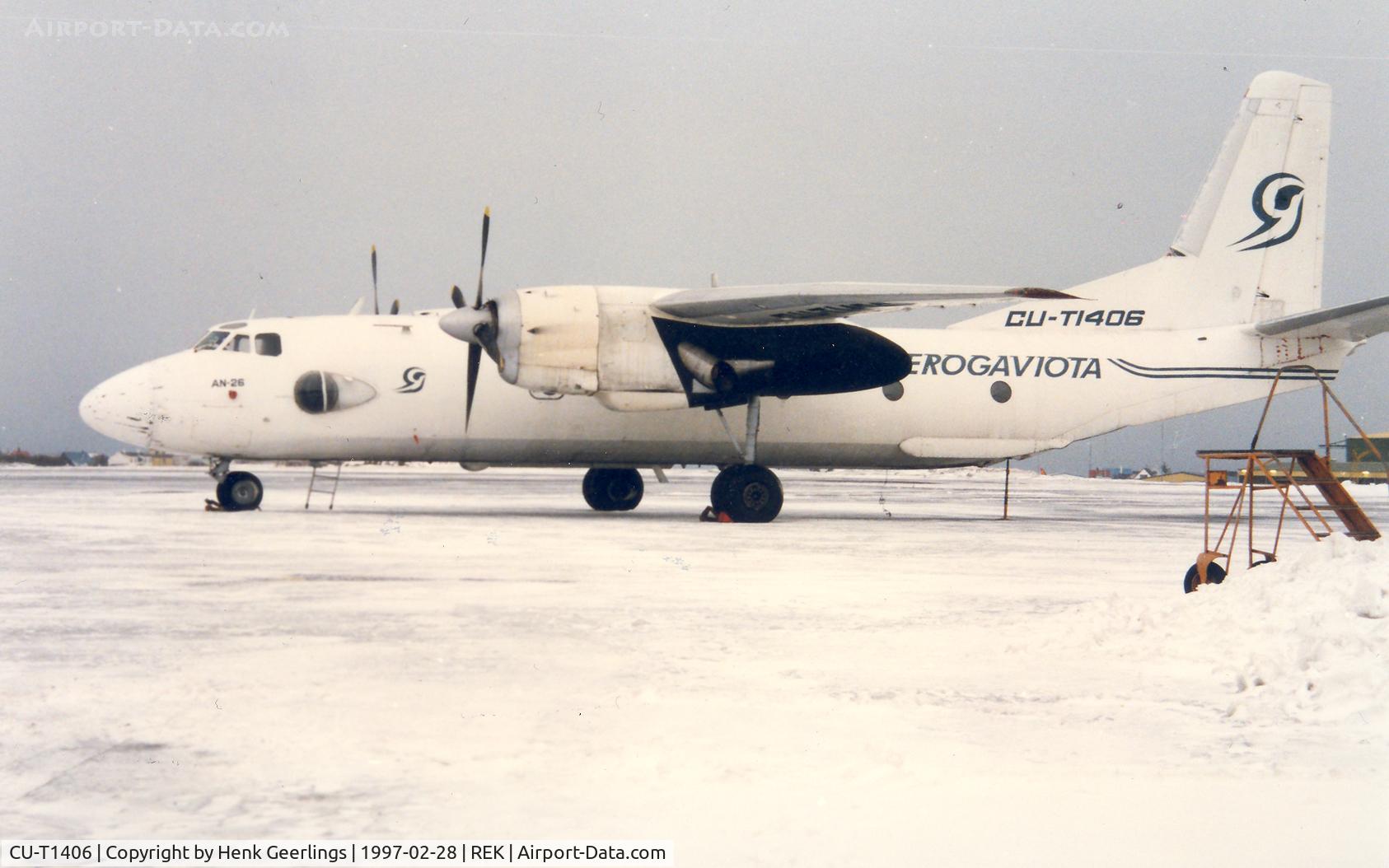 CU-T1406, 1984 Antonov An-26B C/N 13502, Aerogaviota