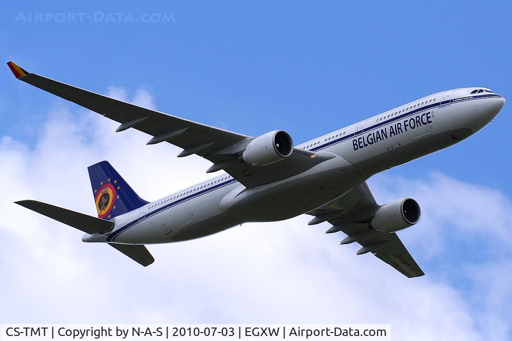 CS-TMT, 2009 Airbus A330-223 C/N 441, Doing a fly-past before heading back to Brussels