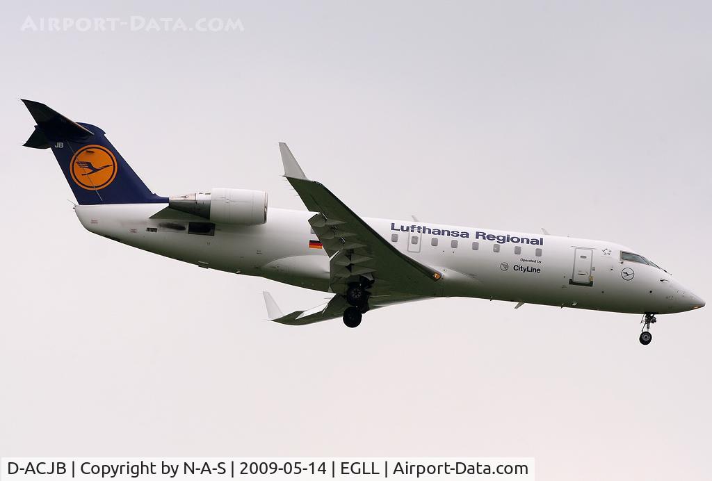 D-ACJB, 1996 Canadair CRJ-100LR (CL-600-2B19) C/N 7128, Short final