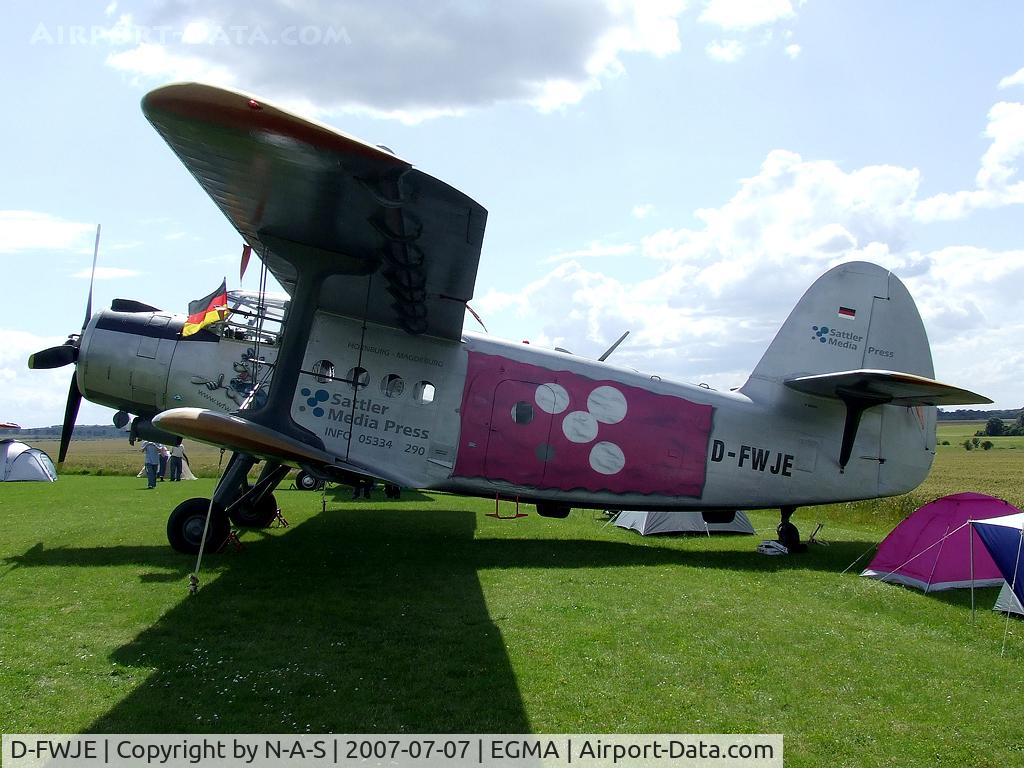 D-FWJE, 1970 Antonov An-2T C/N 1G108-69, Visitor for flying legends