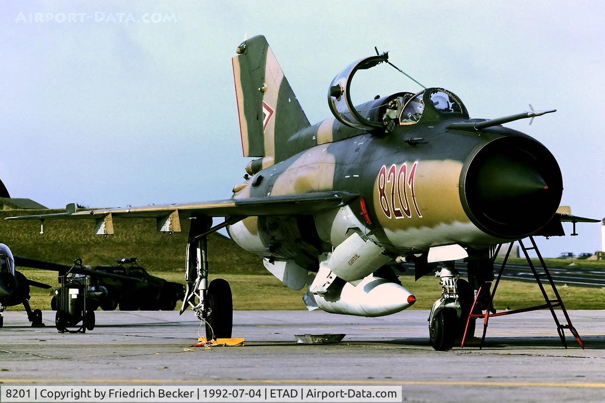 8201, Mikoyan-Gurevich MiG-21MF C/N 968201, static display