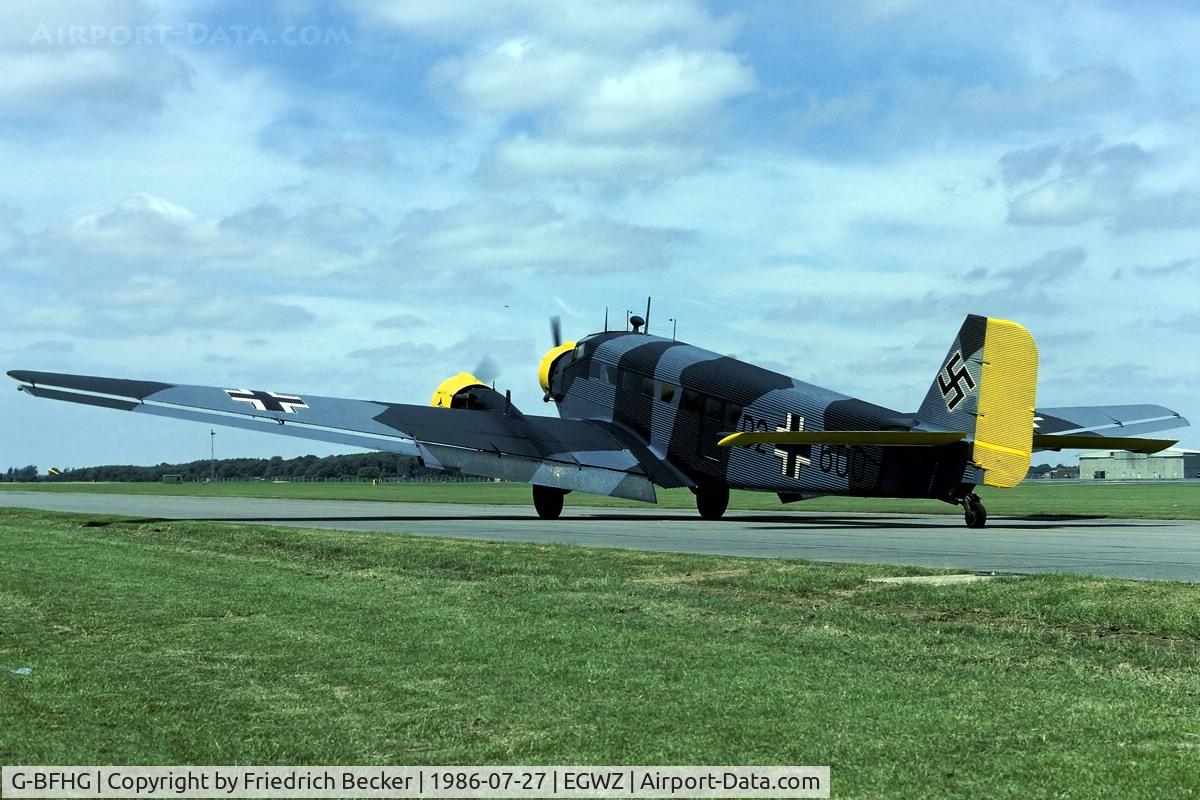 G-BFHG, 1948 Junkers (CASA) 352L (Ju-52) C/N 153, taxying at RAF Alconbury