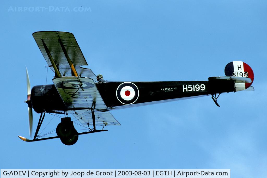 G-ADEV, 1918 Avro 504K C/N R3/LE/61400, Shuttleworth air displa at Old Warden