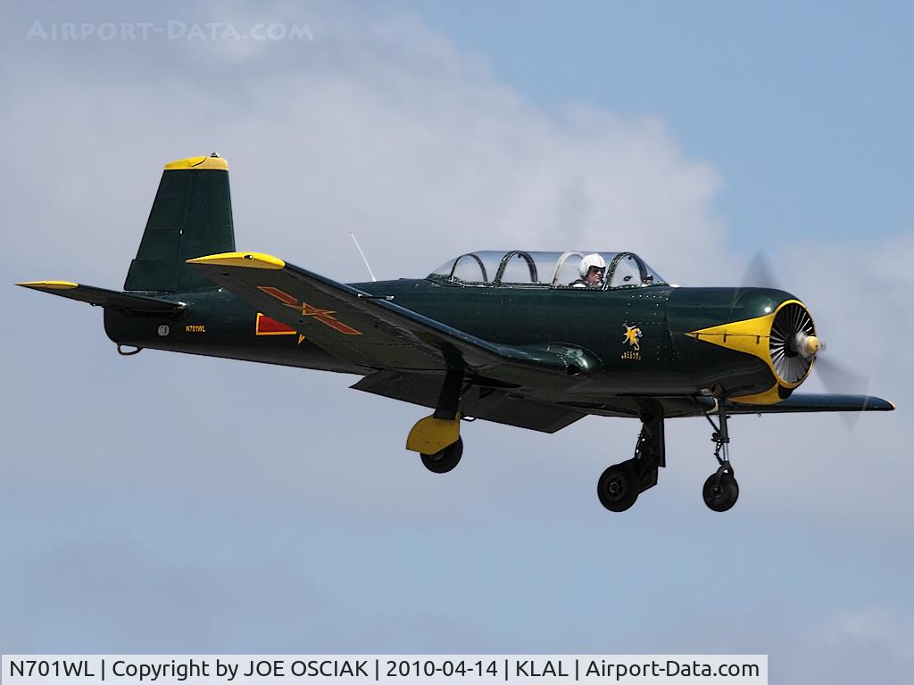 N701WL, 1975 Nanchang CJ-6 C/N 3051215, Arriving at Lakeland