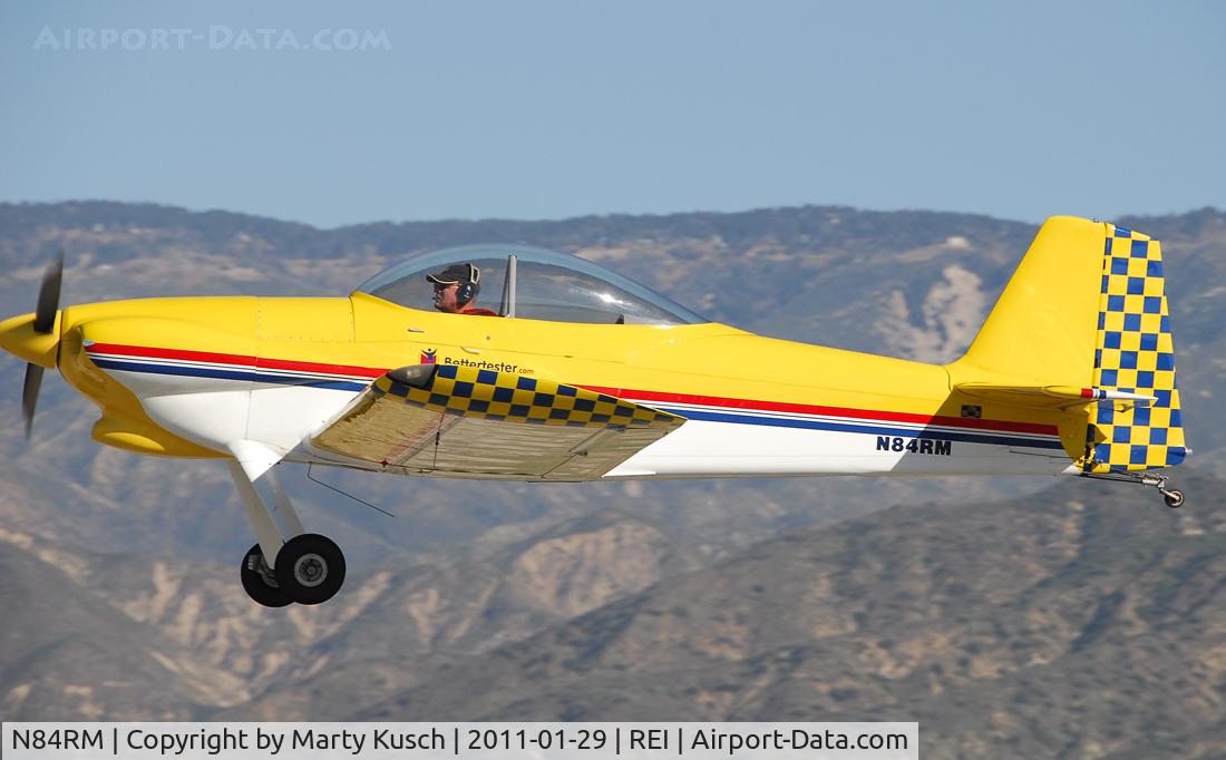 N84RM, 2003 Vans RV-4 C/N 115, Departing Redlands.