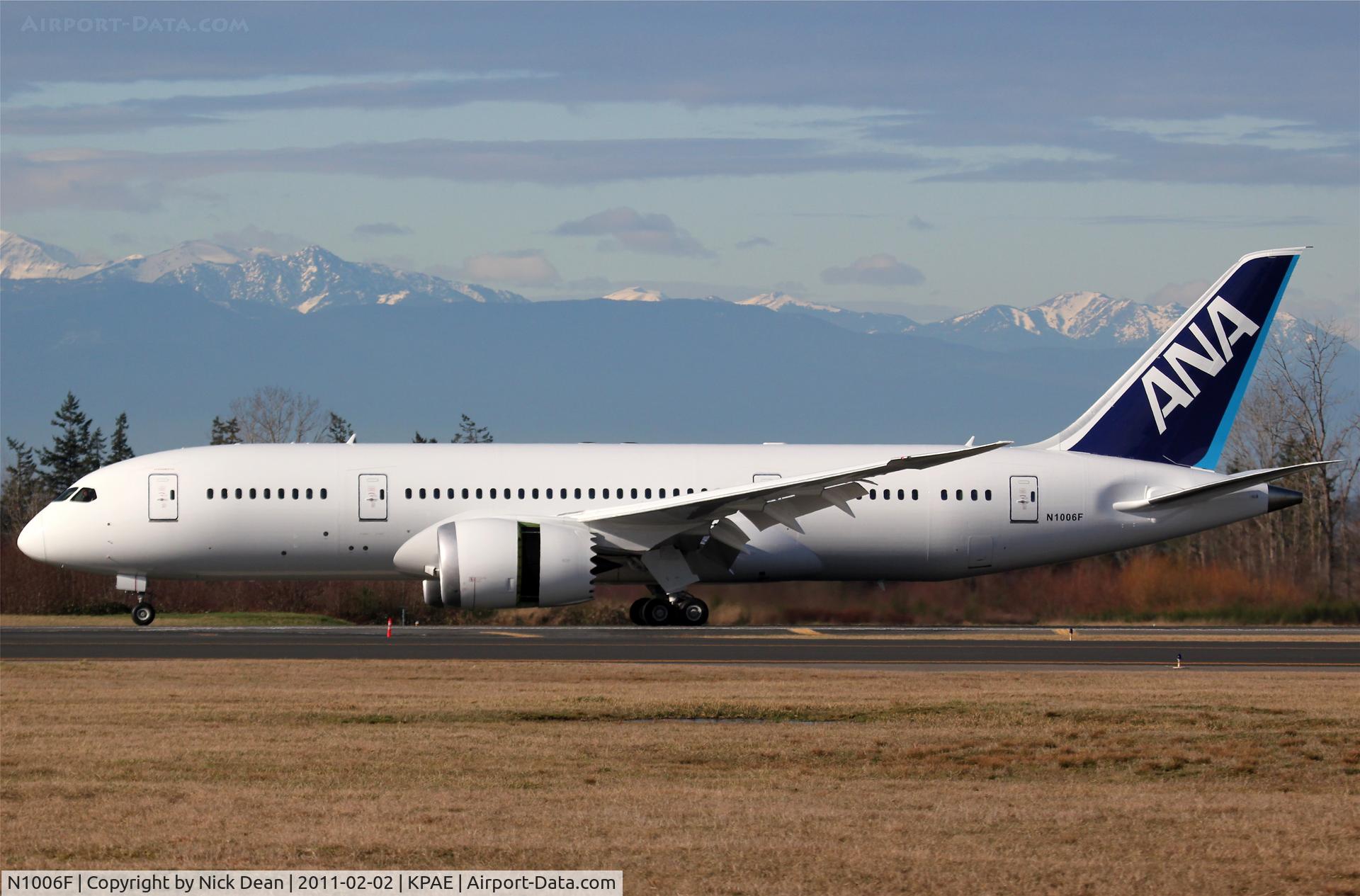 N1006F, 2010 Boeing 787-8 Dreamliner C/N 34486, KPAE Boeing 102 arriving after another KPAE-KPAE test flight