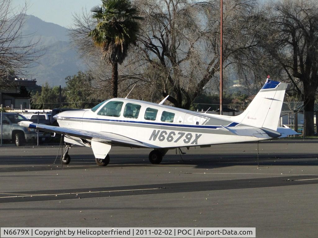 N6679X, 1982 Beech A36 Bonanza 36 C/N E-2041, Parked in transient parking