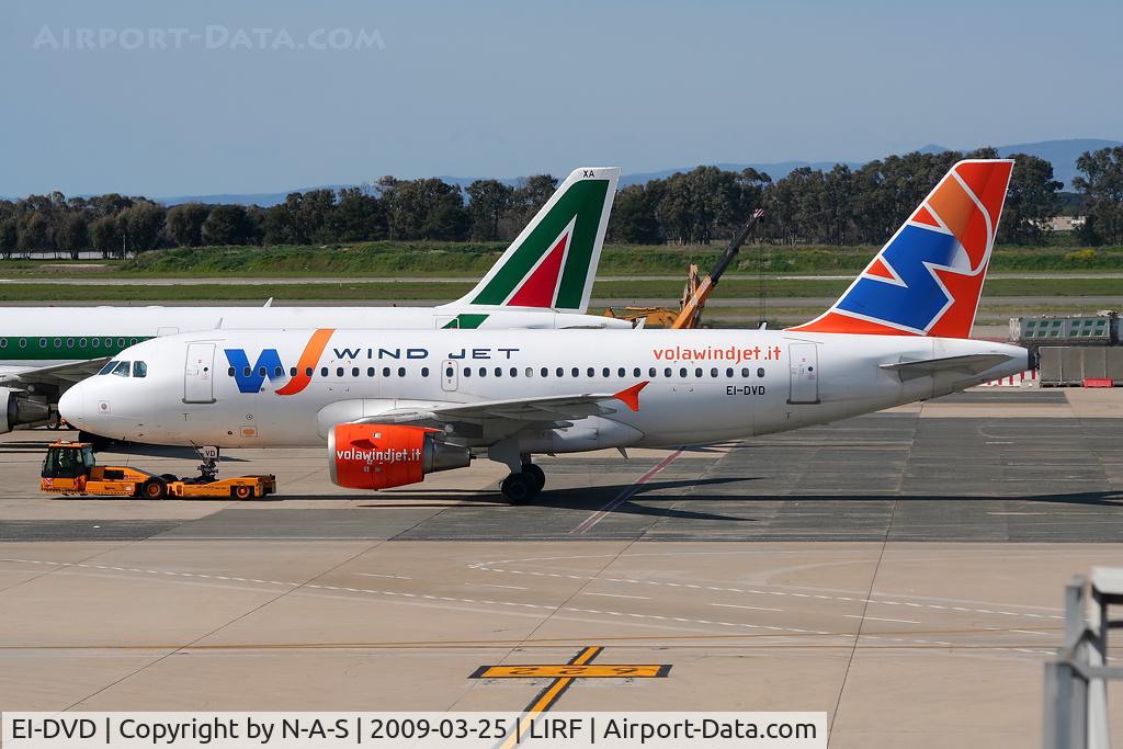 EI-DVD, 1997 Airbus A319-113 C/N 647, Pushing back