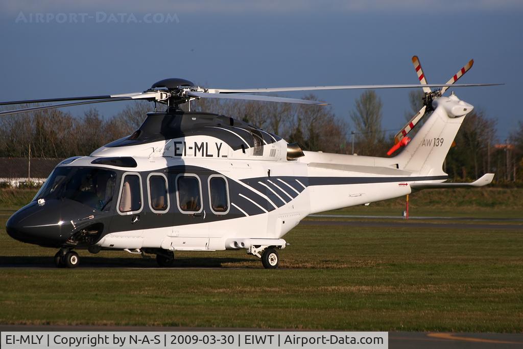 EI-MLY, 2008 AgustaWestland AW-139 C/N 31123, Parked outside the tower