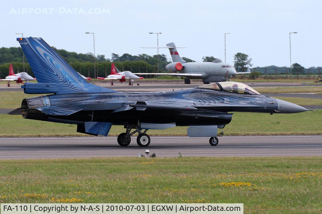 FA-110, SABCA F-16AM Fighting Falcon C/N 6H-110, Arriving for the Airshow