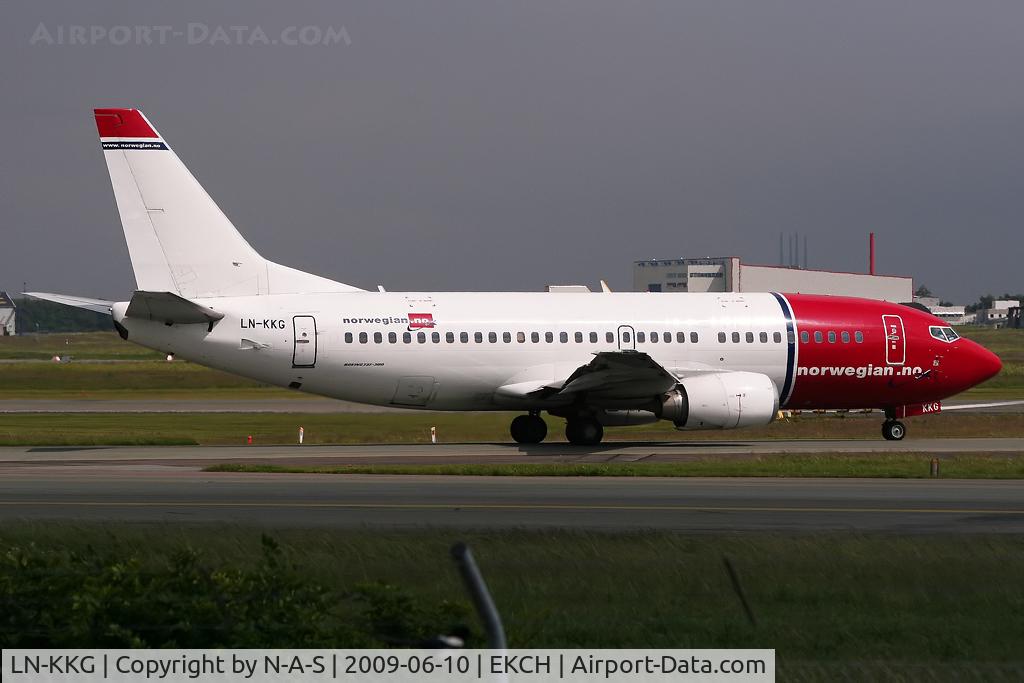 LN-KKG, 1989 Boeing 737-3K2 C/N 24327, Heading for departure