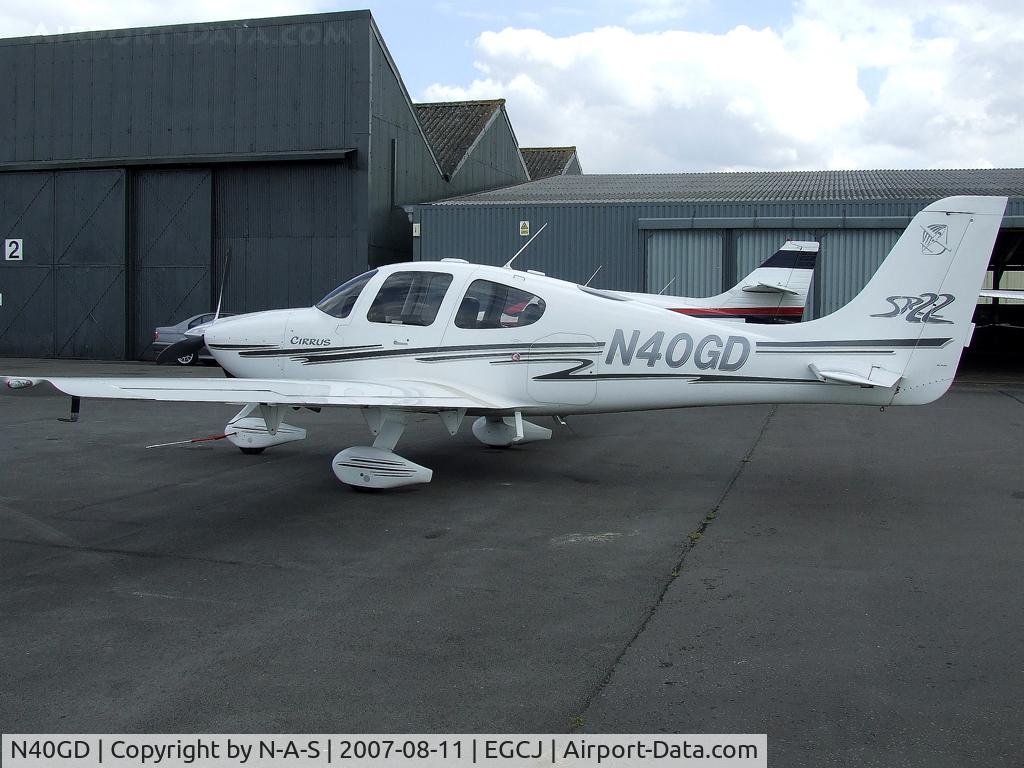 N40GD, 2003 Cirrus SR22 C/N 0473, Parked
