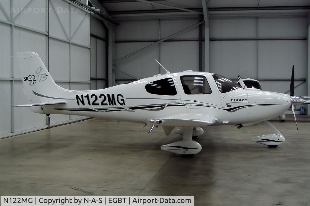 N122MG, 2005 Cirrus SR22 GTS C/N 1250, Parked in Cirrus hangar