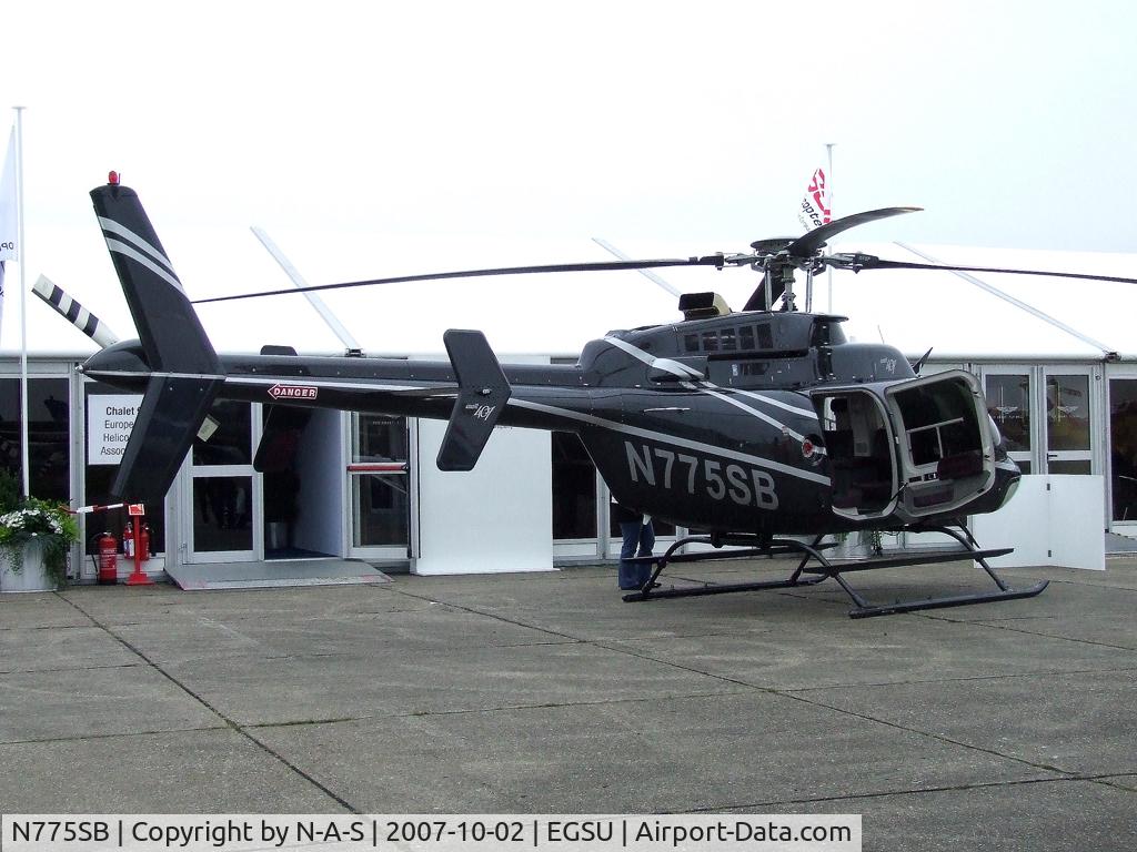 N775SB, 2006 Bell 407 C/N 53705, Static at Helitech