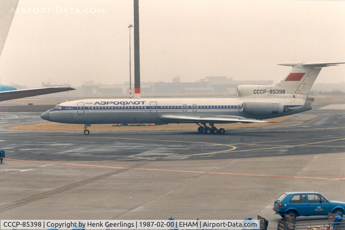 CCCP-85398, 1980 Tupolev Tu-154B-2 C/N 79A398, Aeroflot