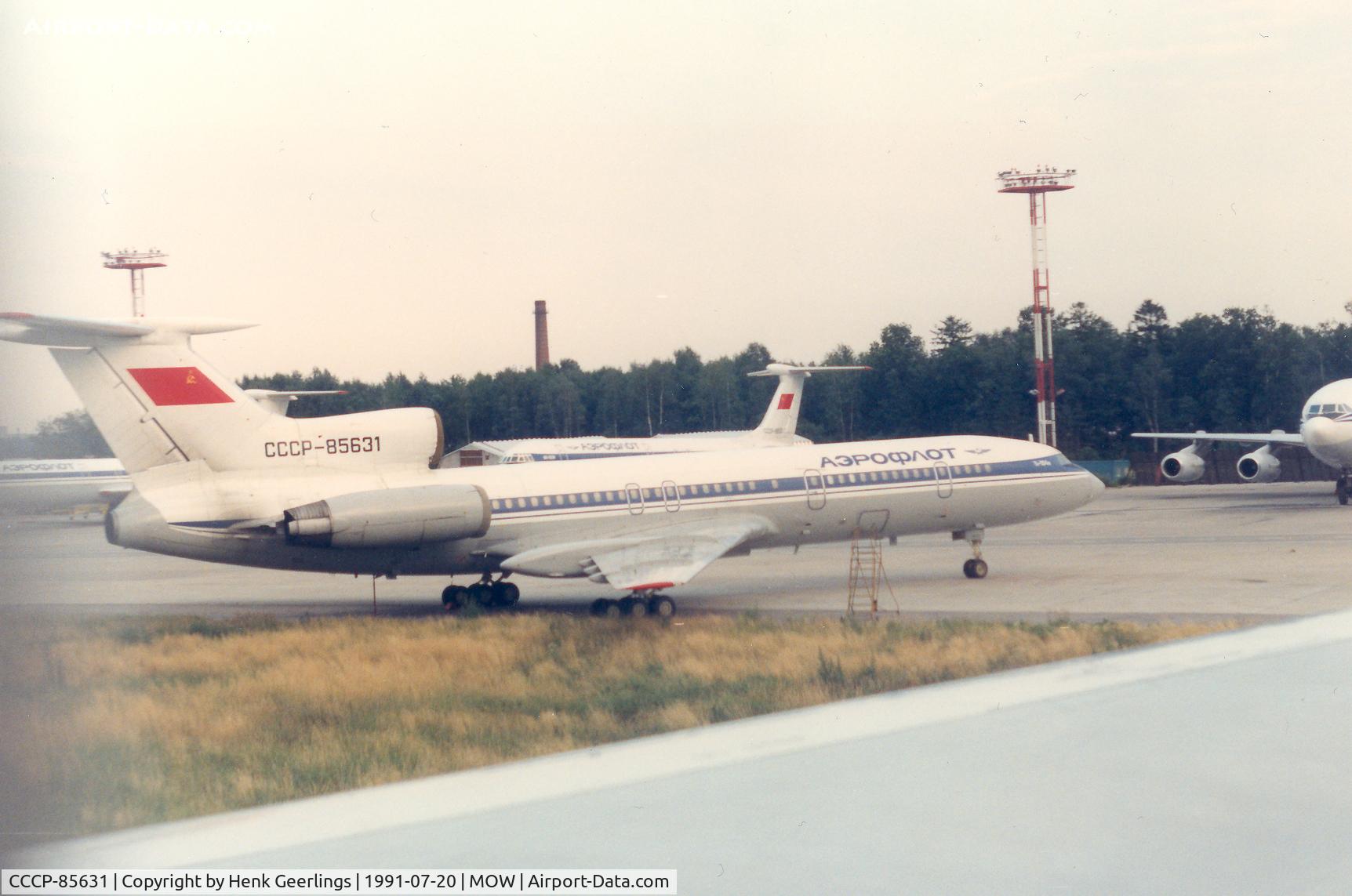 CCCP-85631, 1987 Tupolev Tu-154M C/N 87A760, Aeroflot