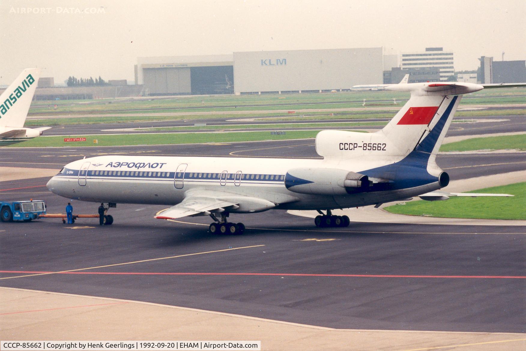 CCCP-85662, 1989 Tupolev Tu-154M C/N 89A816, Aeroflot