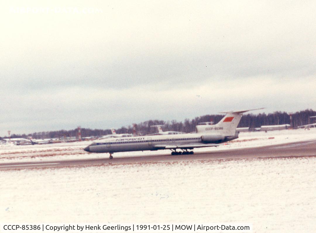 CCCP-85386, 1979 Tupolev Tu-154B-2 C/N 79A386, Aeroflot