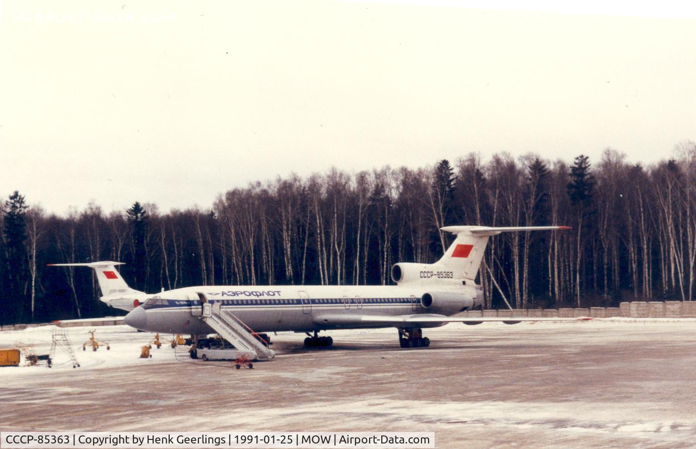 CCCP-85363, 1979 Tupolev Tu-154B-2 C/N 79A363, Aeroflot