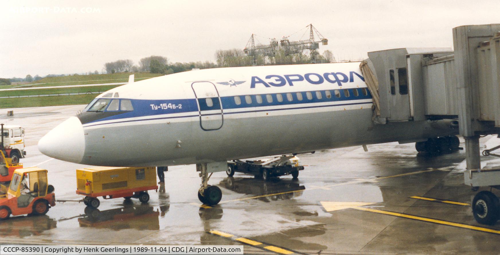 CCCP-85390, 1979 Tupolev Tu-154B-2 C/N 79A390, Aeroflot