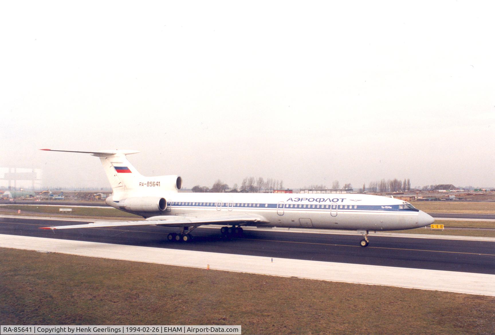 RA-85641, 1988 Tupolev Tu-154M C/N 88A773, Aeroflot