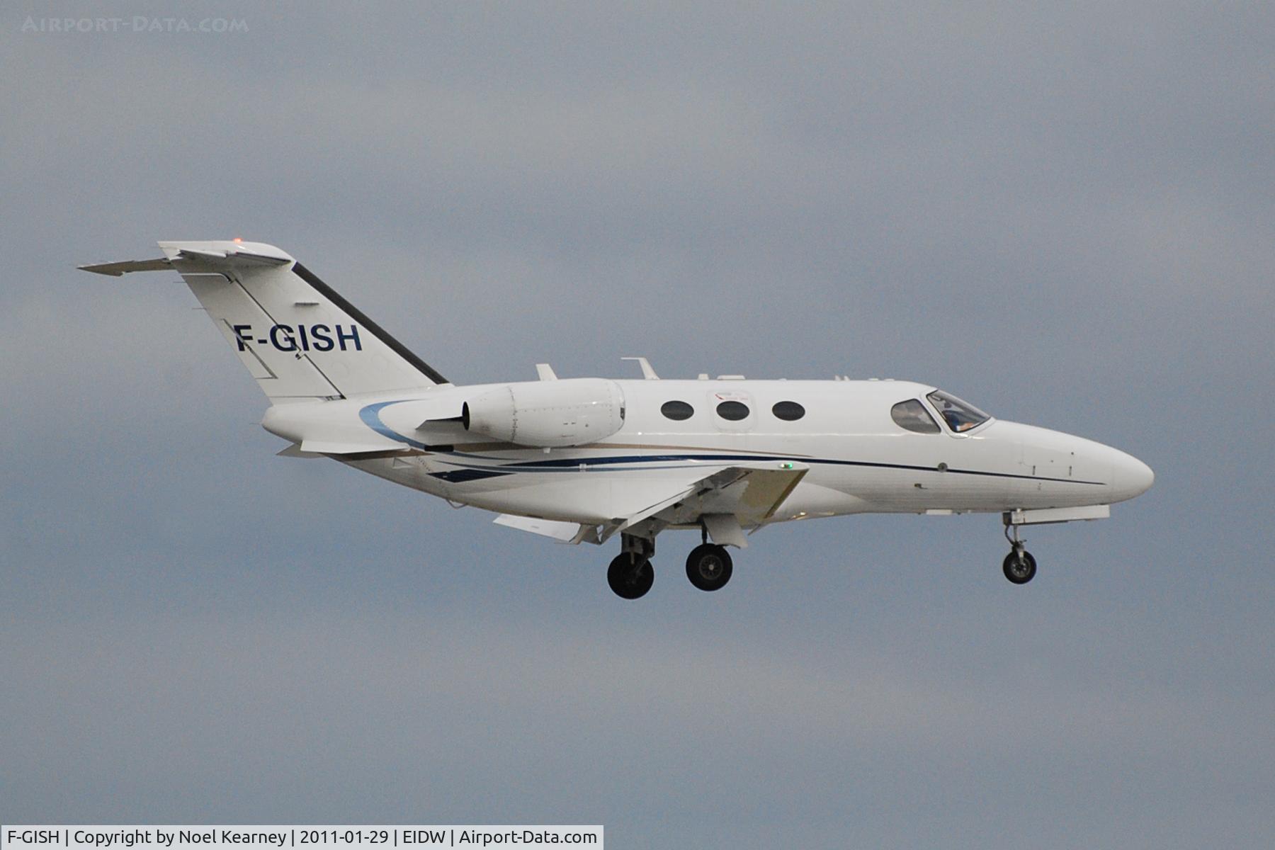 F-GISH, 2009 Cessna 510 Citation Mustang Citation Mustang C/N 510-0182, Landing Rwy 10