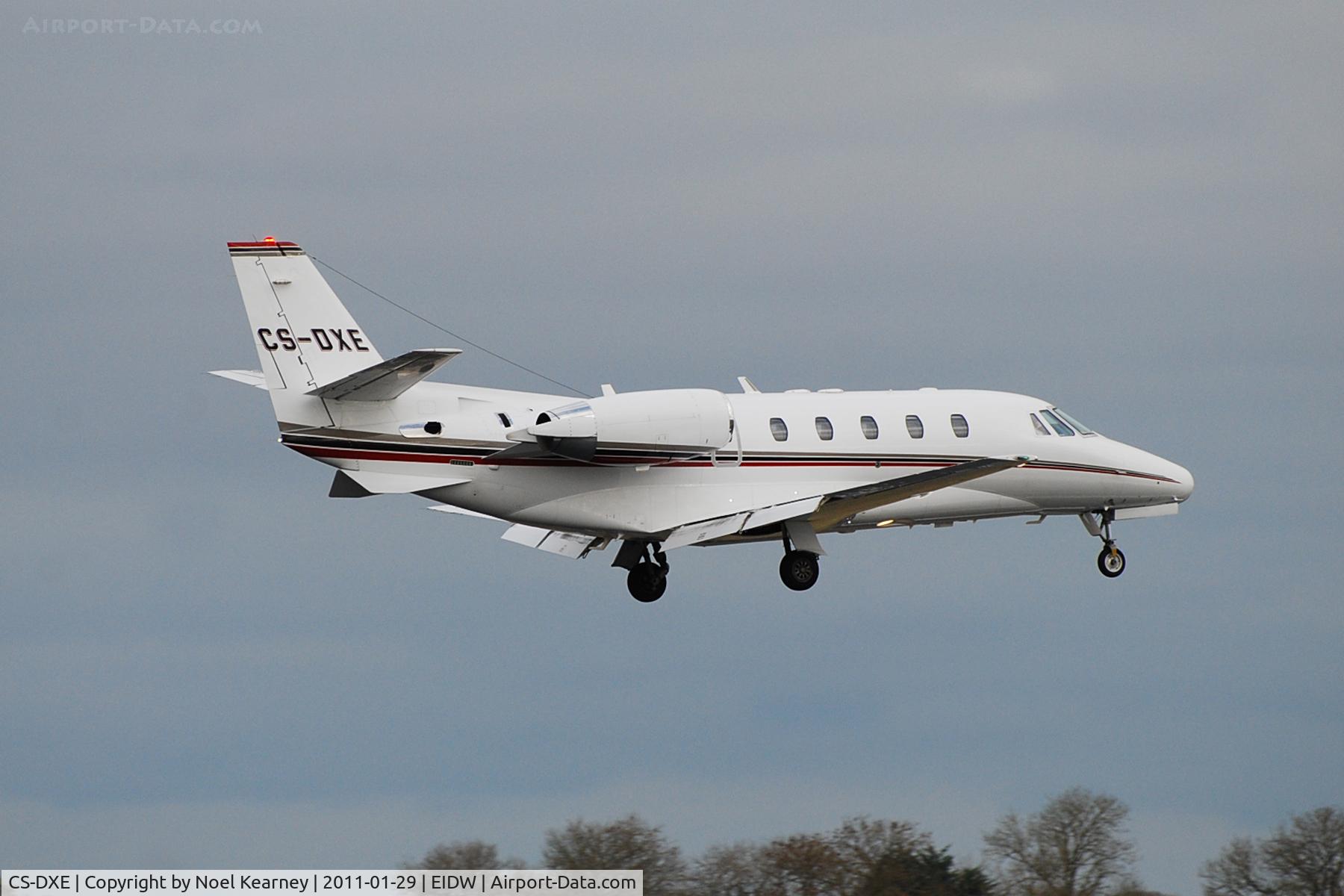 CS-DXE, 2005 Cessna 560 Citation Excel C/N 560-5578, Landing Rwy 10