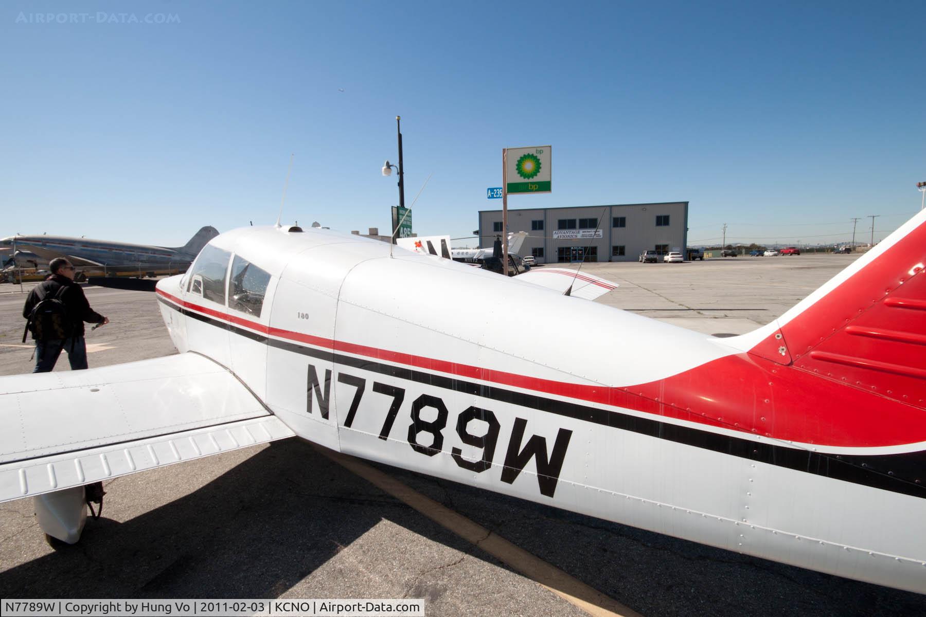N7789W, 1964 Piper PA-28-180 C/N 28-1798, Refueling.