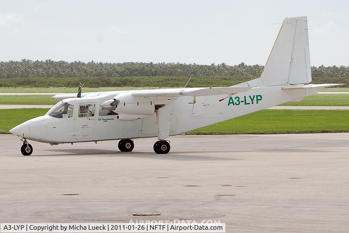 A3-LYP, 1977 Britten-Norman BN-2A-27 Islander C/N 821, At Nuku'alofa