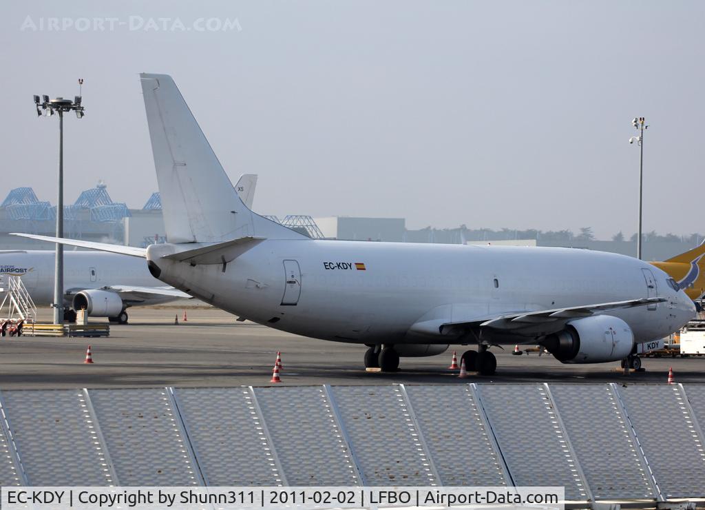 EC-KDY, 1987 Boeing 737-3S3/SF C/N 23811, Parked at the Cargo apron...