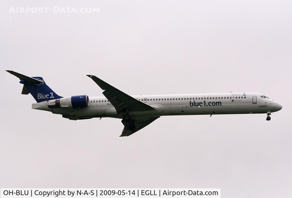 OH-BLU, 1996 McDonnell Douglas MD-90-30 C/N 53458, Short final