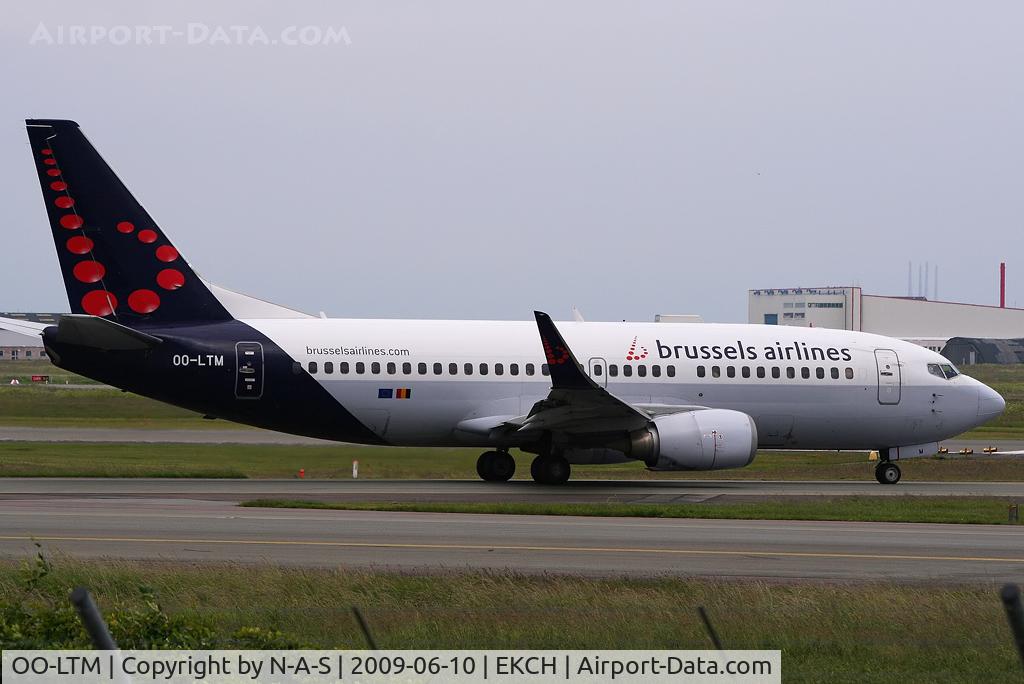 OO-LTM, 1991 Boeing 737-3M8 C/N 25070, Heading for departure