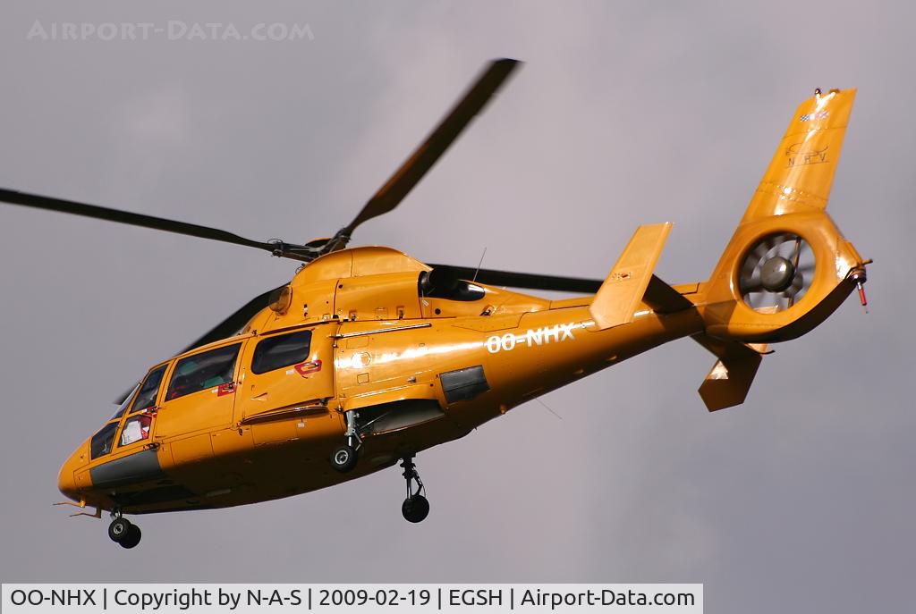 OO-NHX, 2005 Eurocopter AS-365N-3 Dauphin 2 C/N 6706, Arriving 27