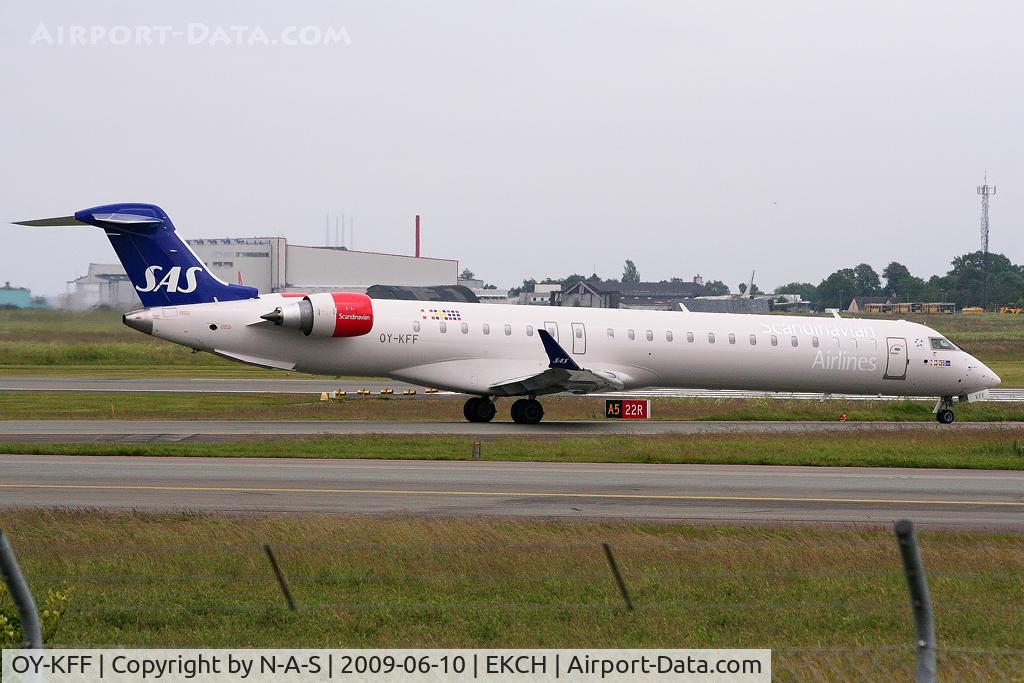 OY-KFF, 2009 Bombardier CRJ-900 (CL-600-2D24) C/N 15231, Heading for departure