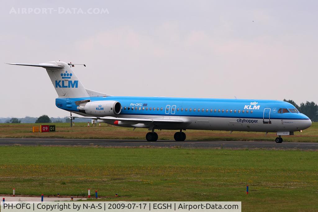 PH-OFG, Fokker 70 (F-28-0070) C/N 11275, Taxi in after arrival