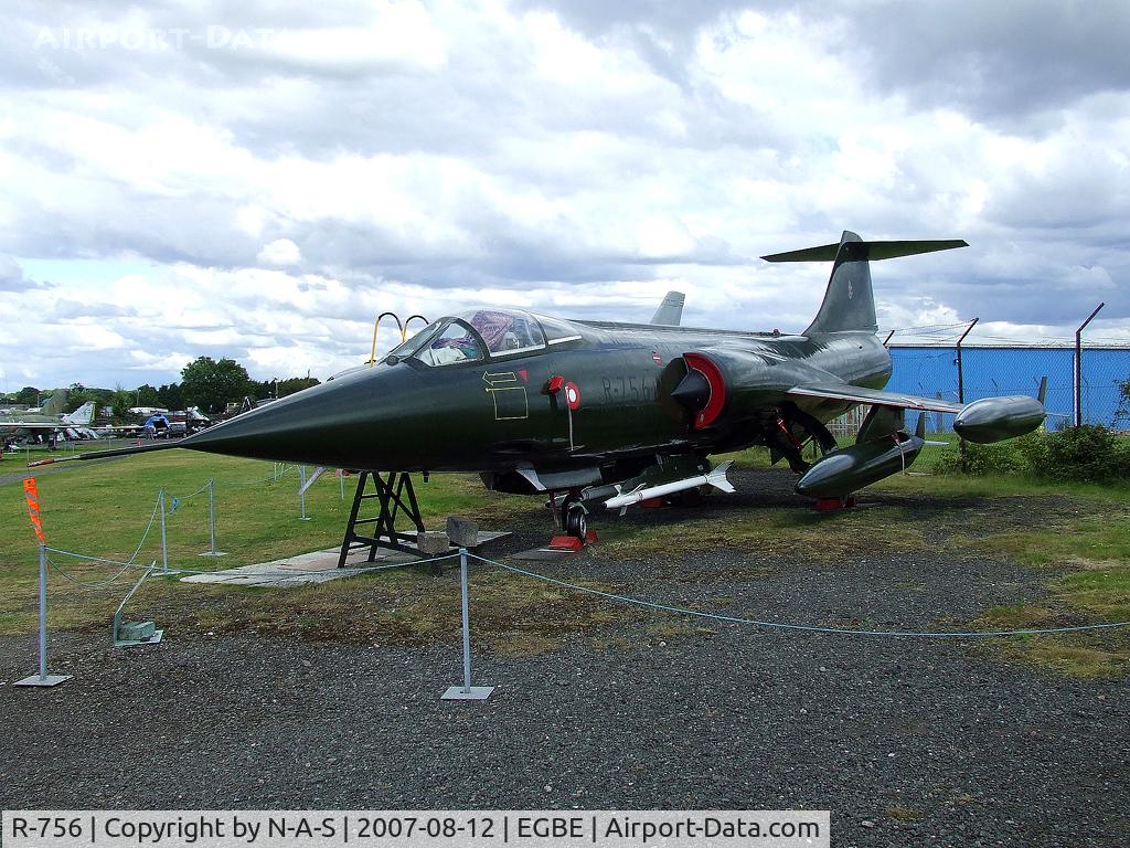 R-756, 1964 Lockheed F-104G Starfighter C/N 683D-6101, Preserved at MAM Coventry