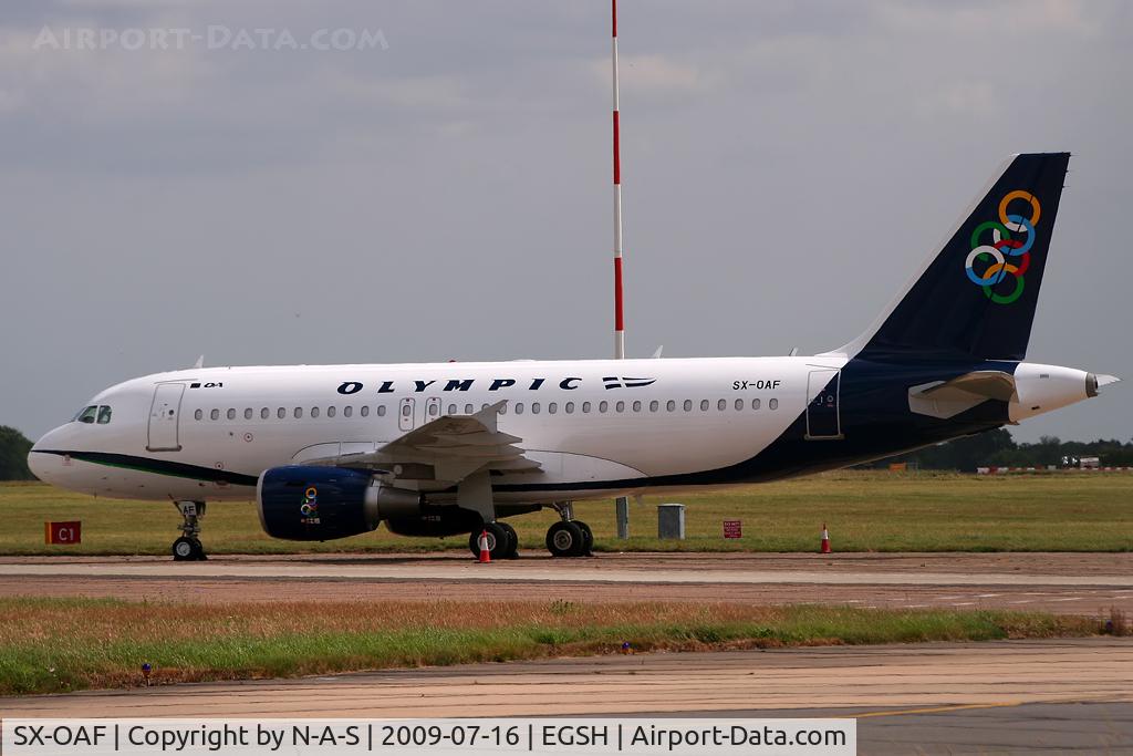 SX-OAF, 2009 Airbus A319-112 C/N 3895, Awaiting delivery