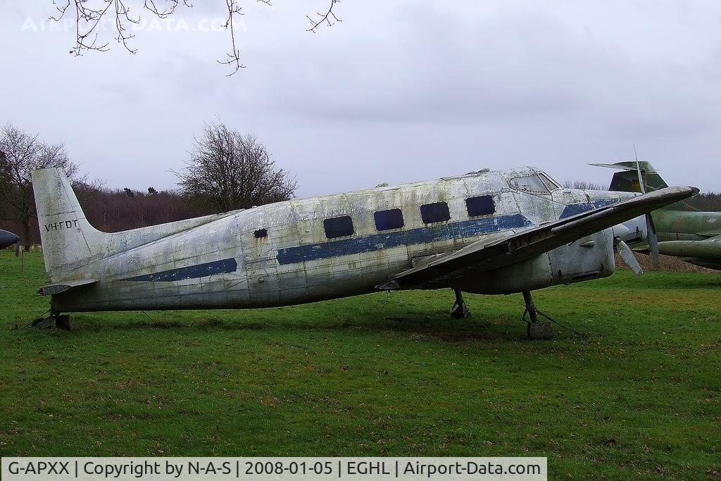 G-APXX, De Havilland Australia DHA-3 Drover Mk.2 C/N DHA5014, Still marked as VH-FDT