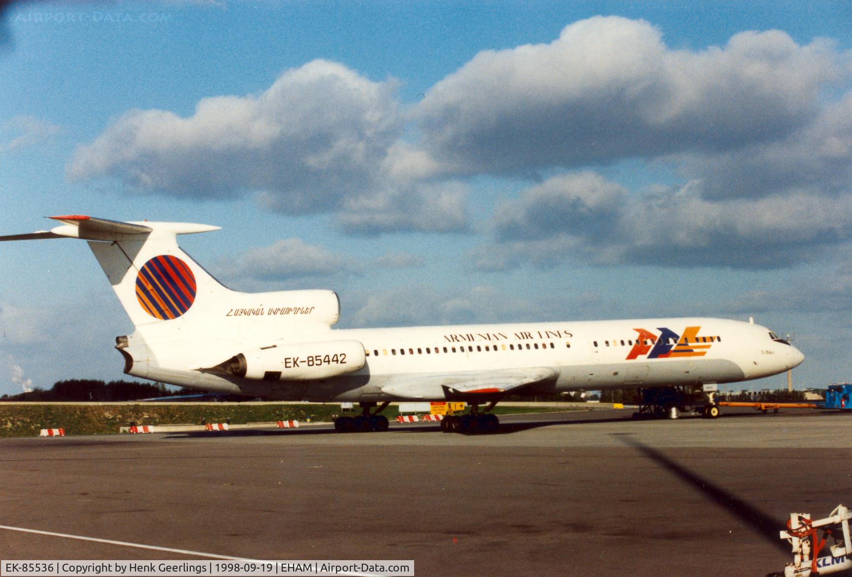EK-85536, 1982 Tupolev Tu-154B-2 C/N 82A536, Armenian Airlines