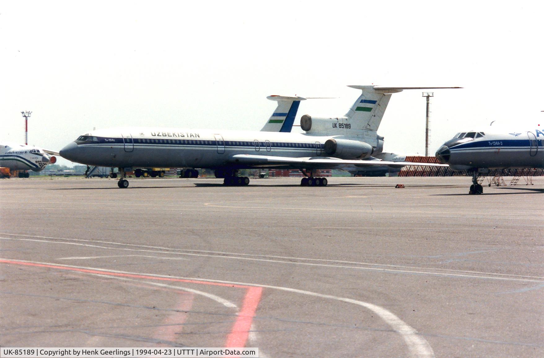 UK-85189, Tupolev Tu-154B C/N 189, Uzbekistan Airlines