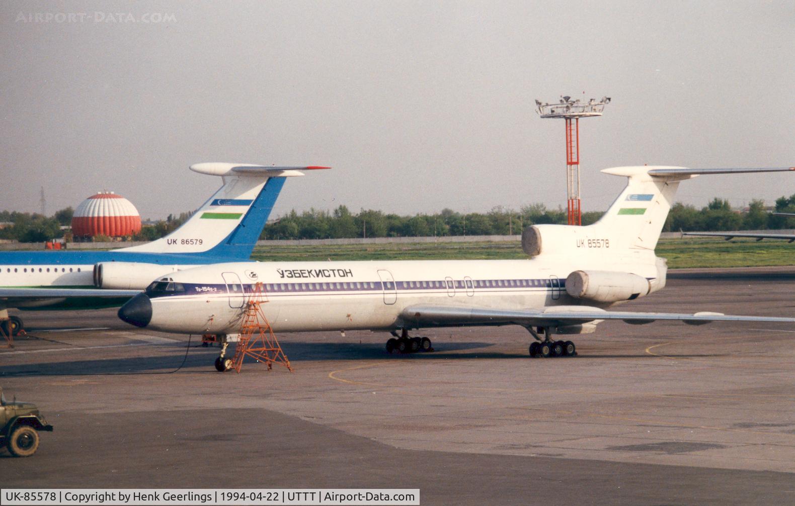 UK-85578, 1983 Tupolev Tu-154B-2 C/N 83A578, Uzbekistan Airlines