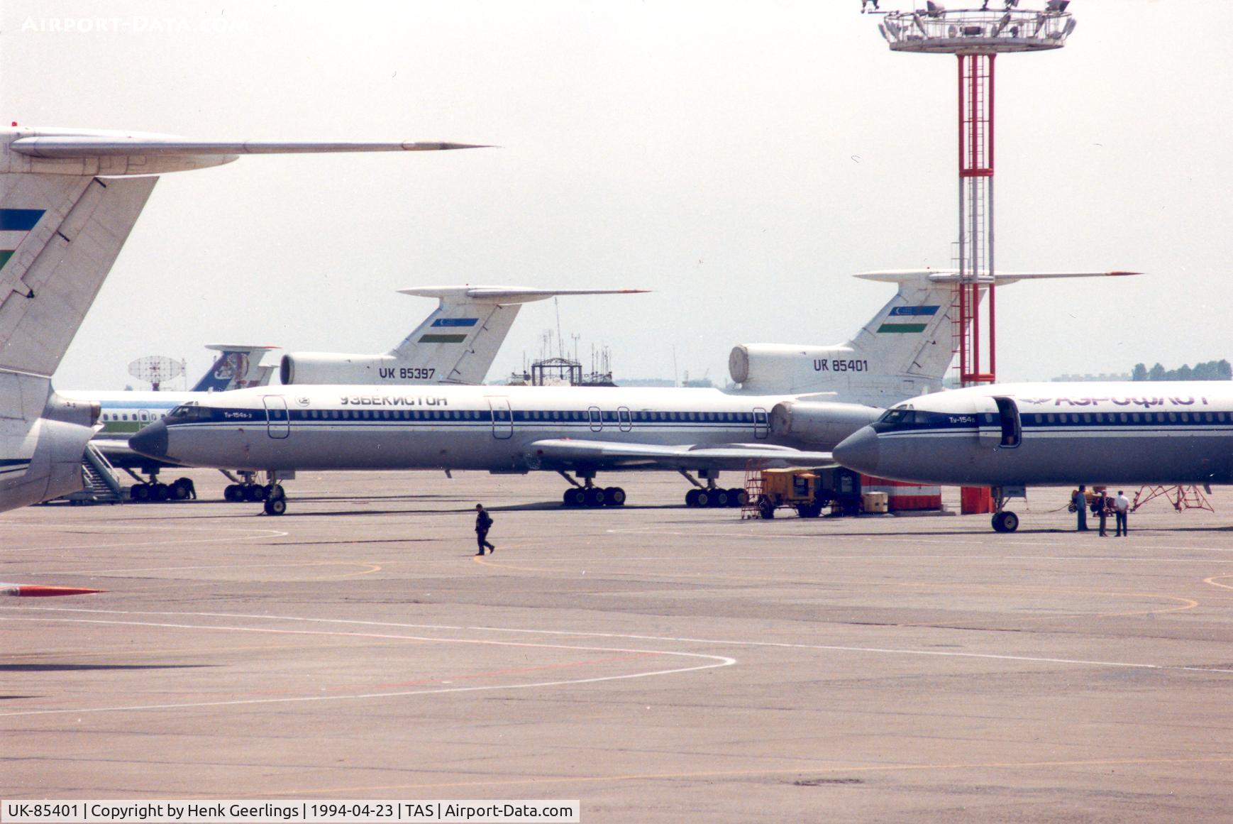 UK-85401, 1979 Tupolev Tu-154B-2 C/N 79A401, Uzbekistan Airlines