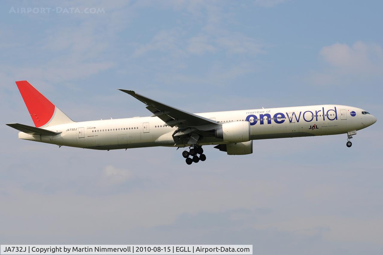 JA732J, 2002 Boeing 777-346/ER C/N 32430, Japan Airlines (JAL) - Oneworld