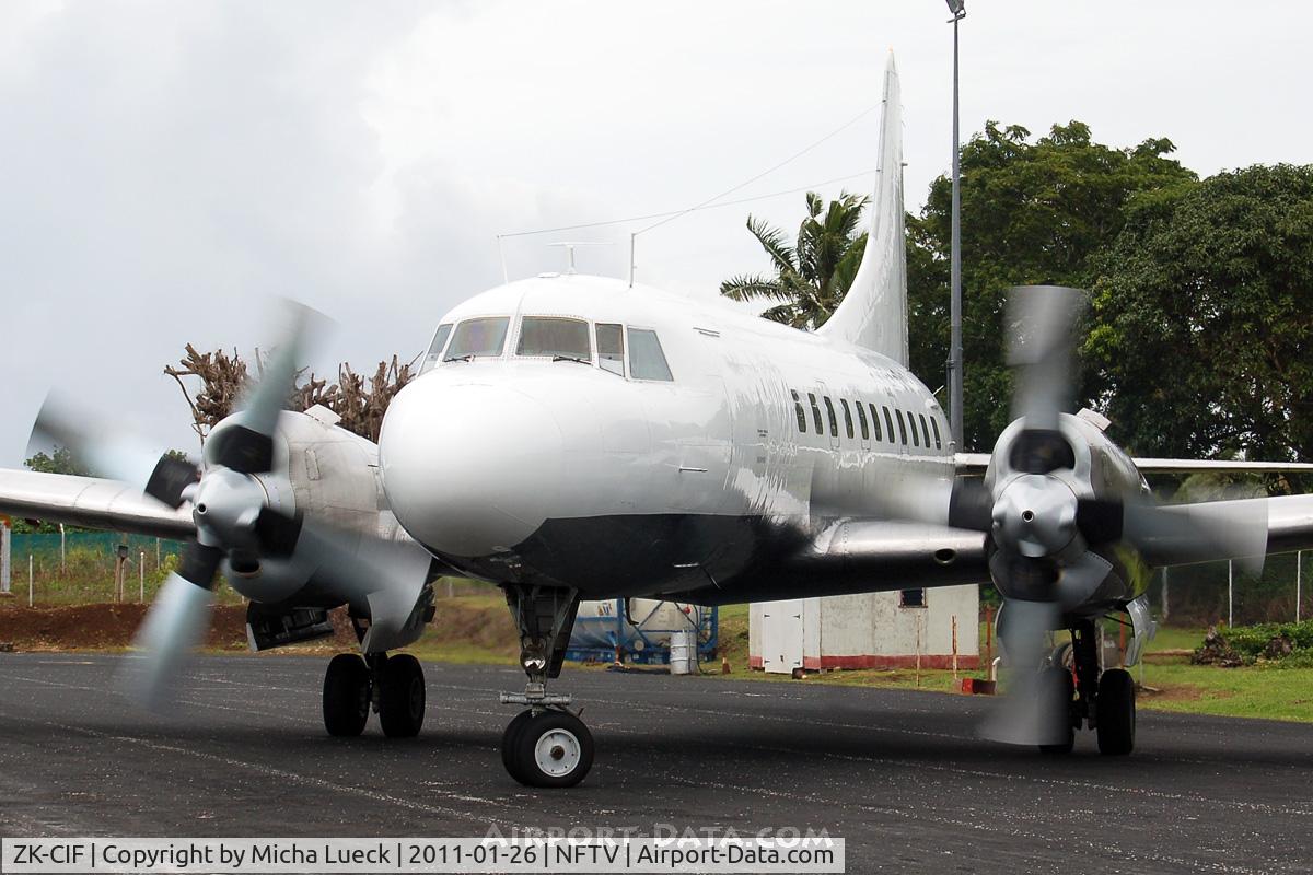 ZK-CIF, 1956 Convair 580 C/N 381, At Vava'u