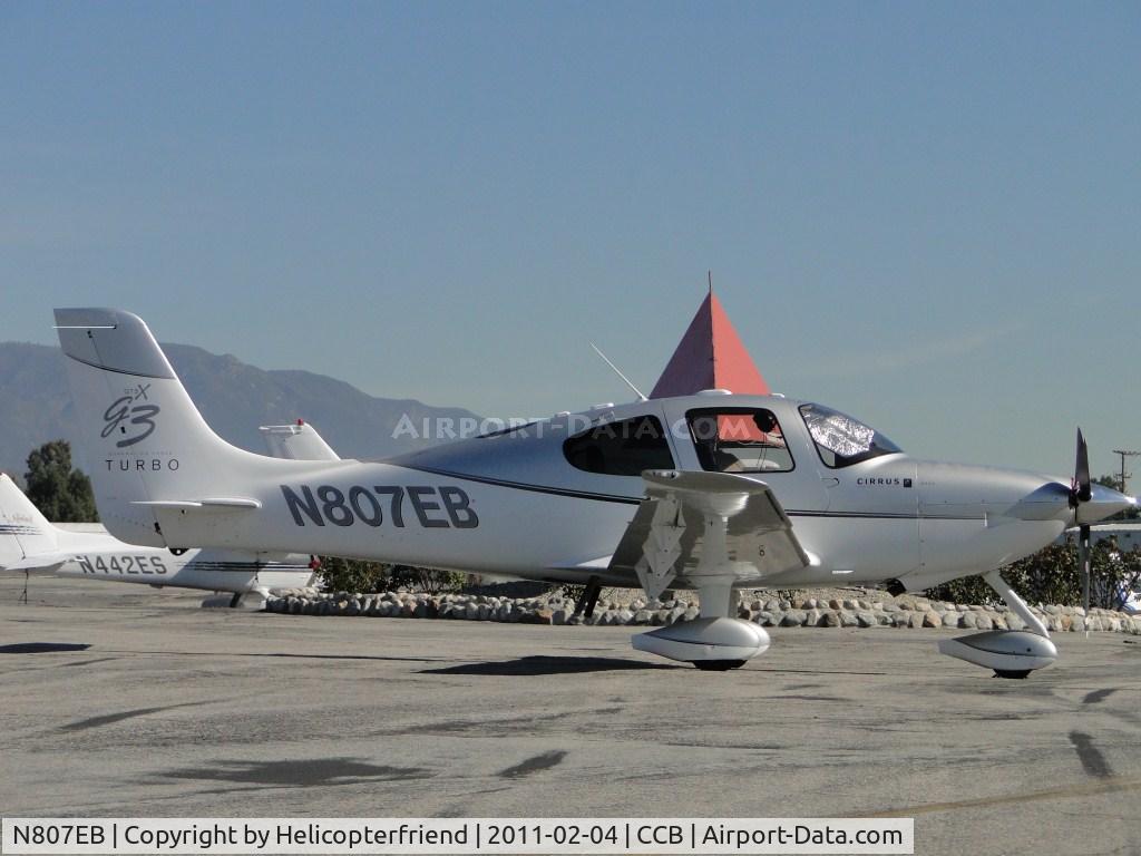 N807EB, 2007 Cirrus SR22 G3 GTSX Turbo C/N 2652, Parked north of Maniac Mike's Cafe
