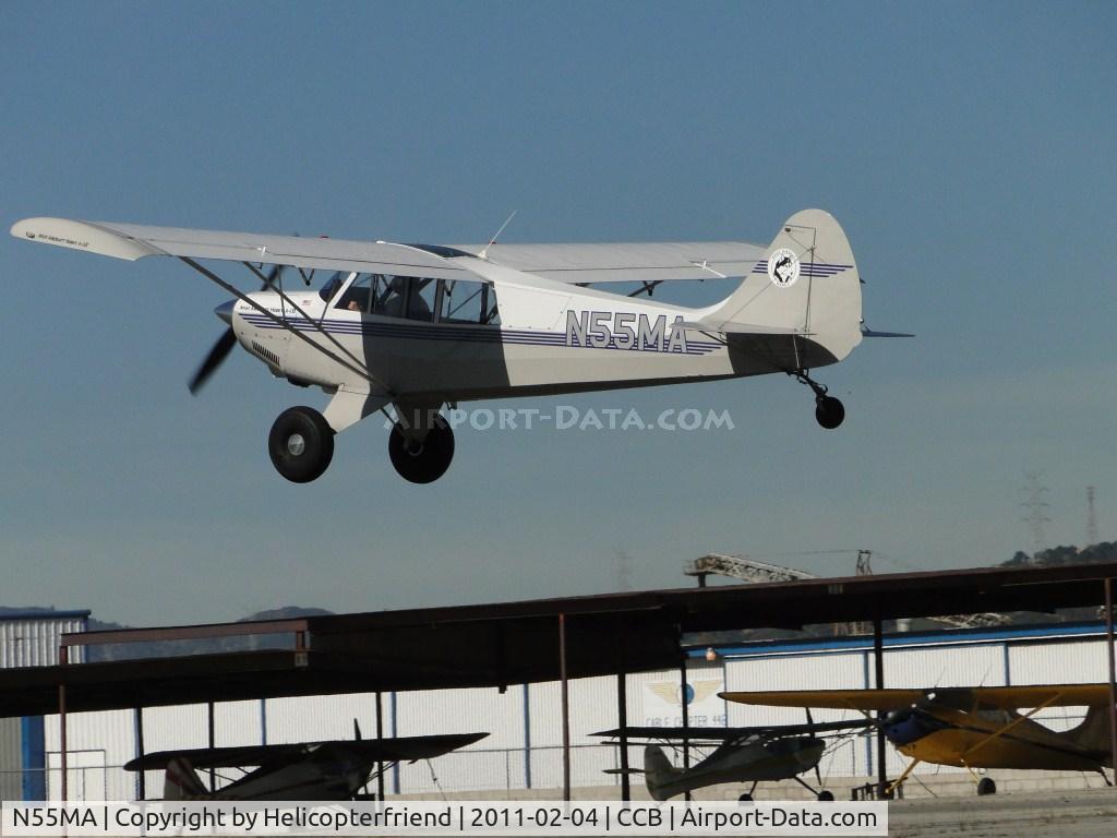 N55MA, 2005 Aviat A-1B Husky C/N 2316, Not even half way down the runway and already climbing out